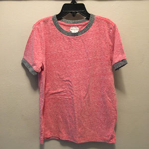 Crewcuts Boys ringer red T-shirt | size 8